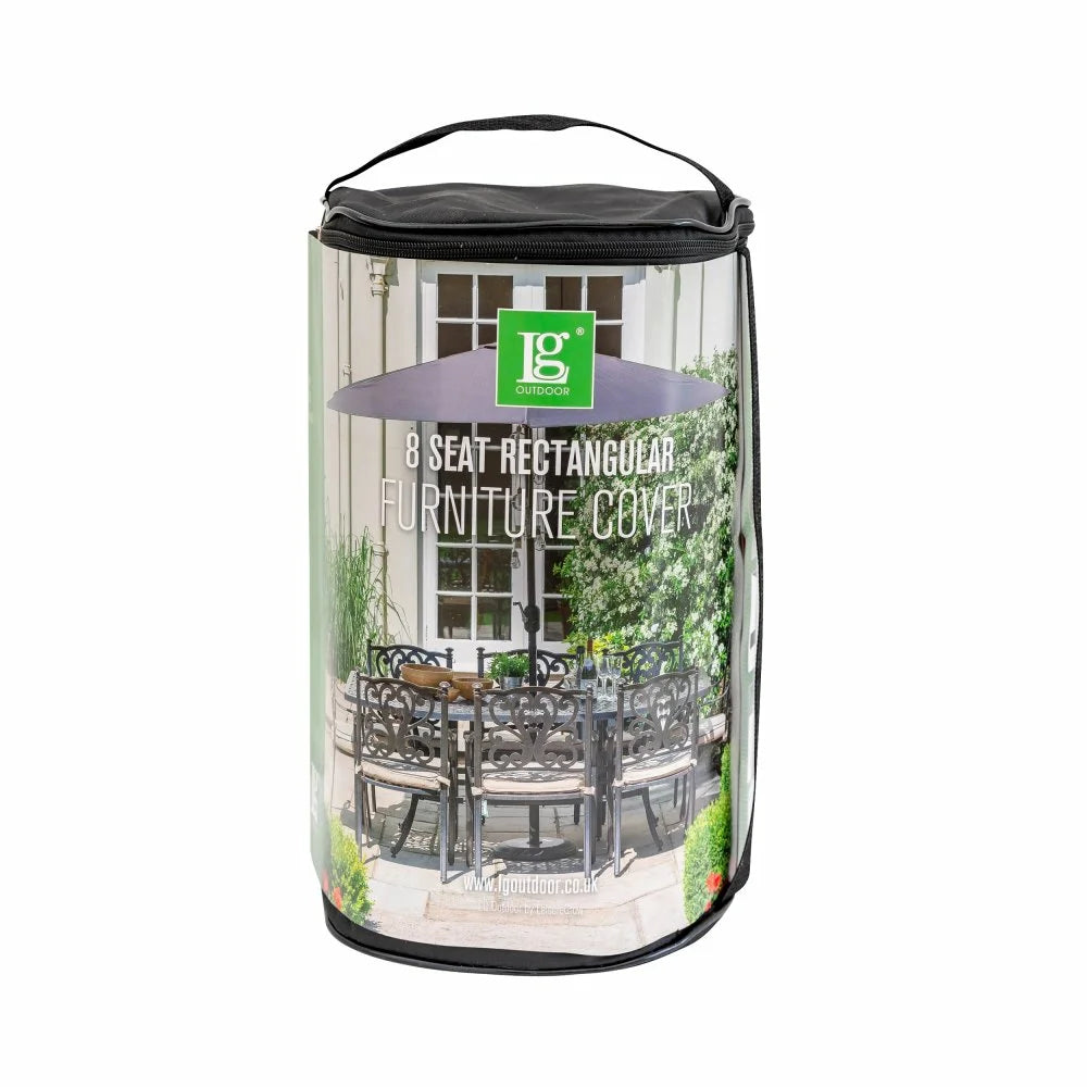 Leisuregrow Deluxe 8 Seat Rectangular Dining Set Cover