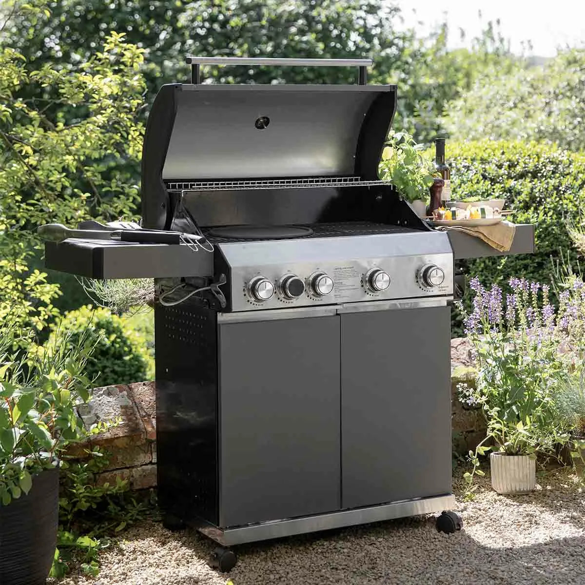Leisuregrow Grillstream Classic Hybrid 4 Burner Matt Grey