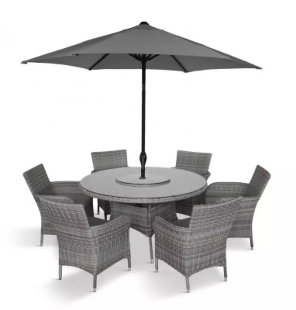 Leisuregrow Monaco Stone 6 Seat Dining Set