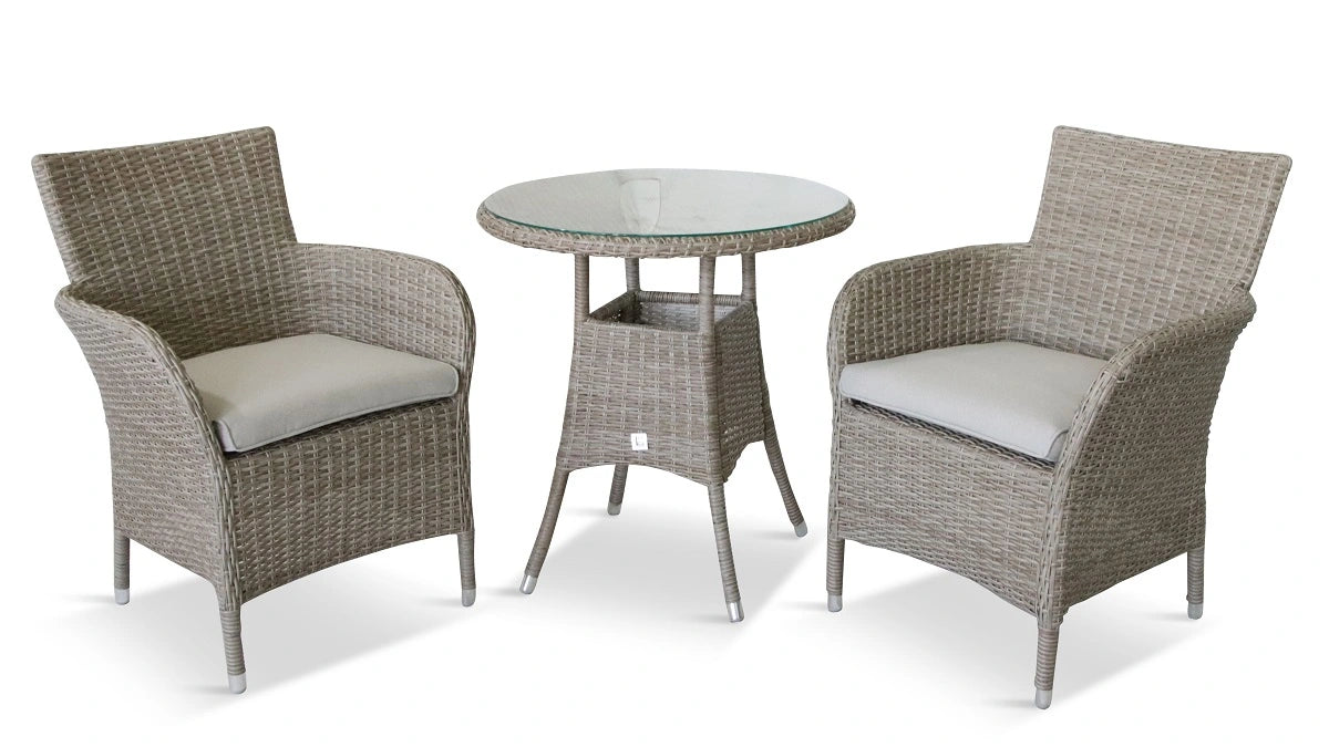 Leisuregrow Monaco Bistro Set Stone