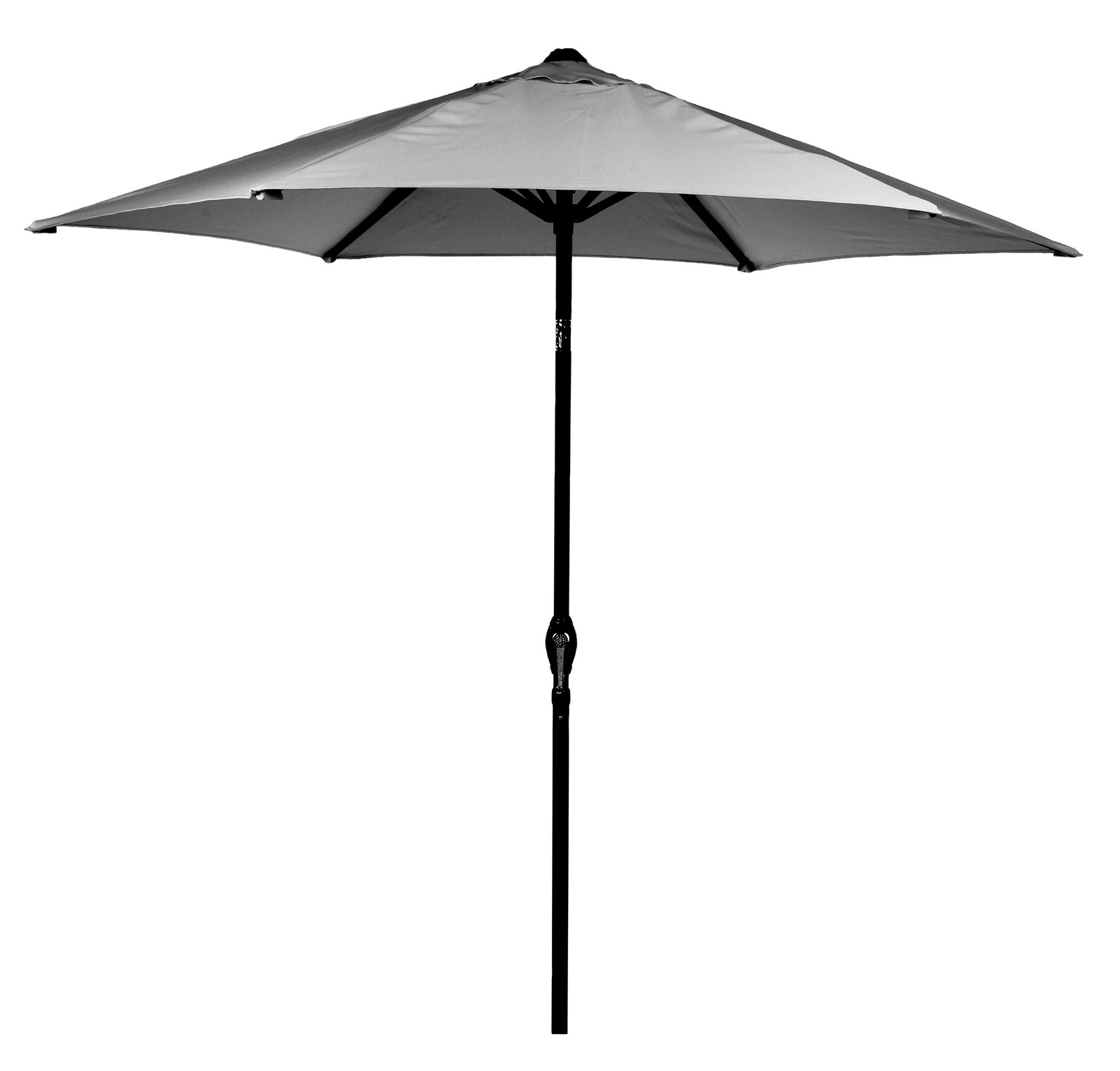 Leisuregrow Soleil 2.2m Crank & Tilt Parasol Grey