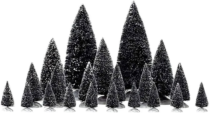 Lemax Assorted Pine Trees Set Of 21 4768