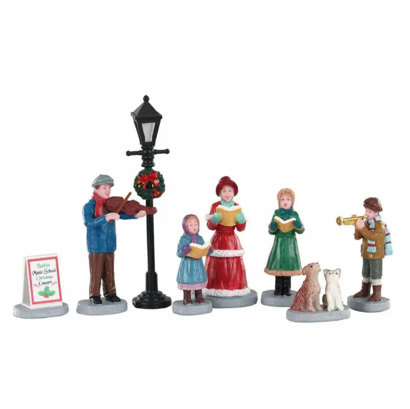 Lemax Baily's Music School Carolers Set Of 8 2949