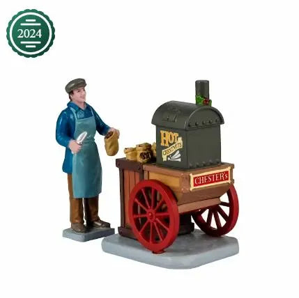 Lemax Chester's Hot Chestnuts Set Of 2 42328