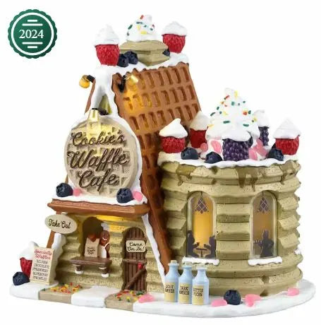 Lemax Cookie's Waffle Cafe B/O 35094