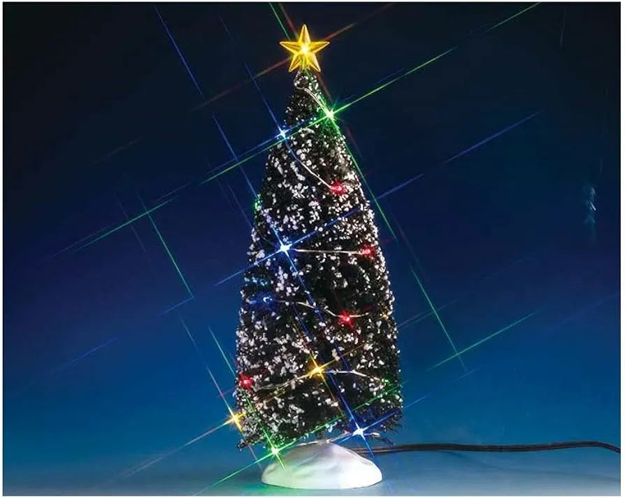 Lemax Evergreen Tree Large With 24 Multi Light B/O 74263