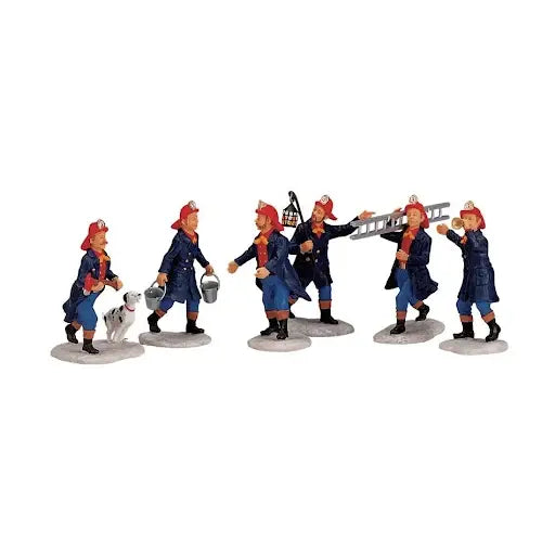 Lemax Fireman Set Of 6 2446