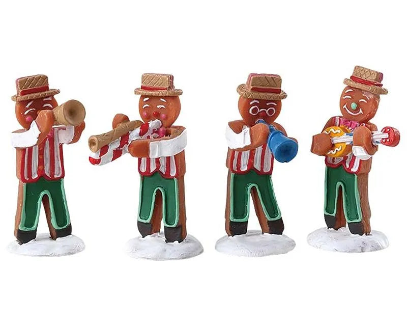 Lemax Gingerbread Jazz Set Of 4 72562
