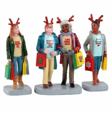 Lemax Girls Christmas Shopping Trip Set Of 3 12026