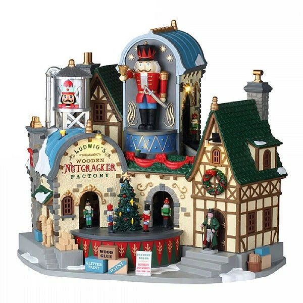 Lemax Ludwig's Wooden Nutcracker Factory With 4.5V Adaptor 95463-UK