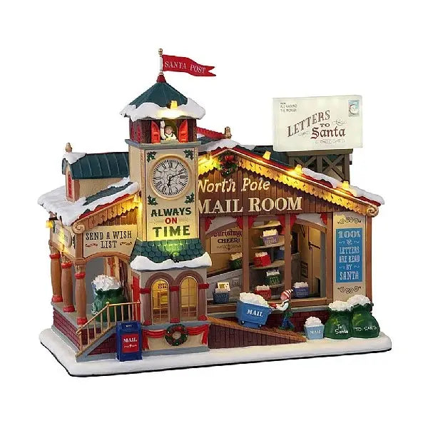 Lemax North Pole Mail Room With 4.5V Adaptor 15733-UK
