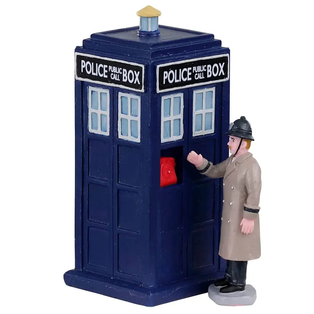 Lemax Police Call Box Set Of 2 3509