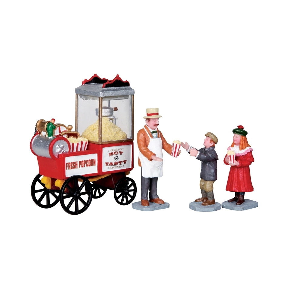 Lemax Popcorn Seller Set Of 4 2832
