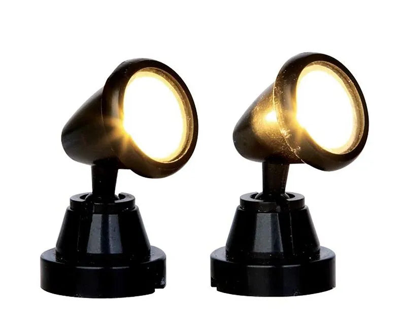 Lemax Round Spot Light Set Of 2 B/O 44756