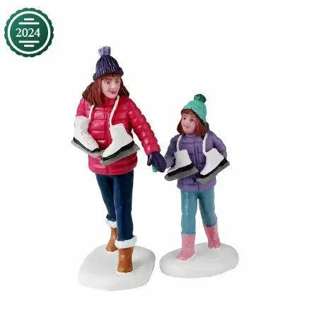Lemax Skating Sisters Set Of 2 42324