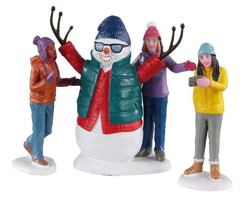 Lemax Snowman Selfie Set Of 3 2940