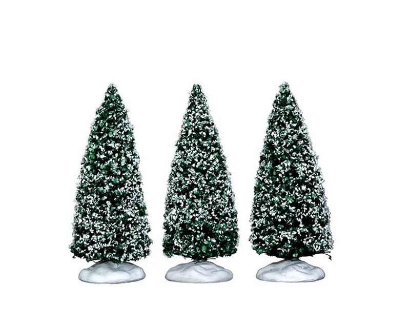 Lemax Snowy Juniper Tree Small Set Of 3 34666