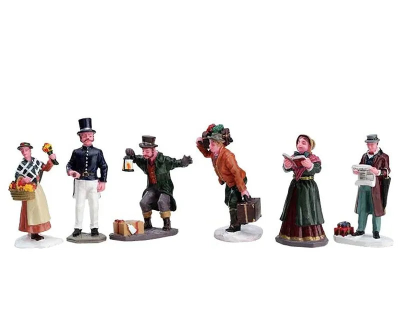 Lemax Townsfolk Figurines Set Of 6 92355