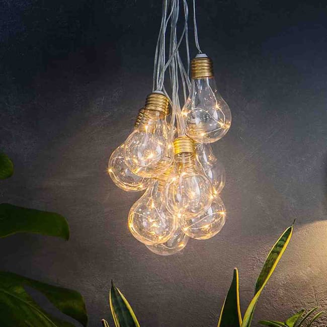 Solar Centre Lumify USB Solar Vintage Bulb Lights - Set Of 10
