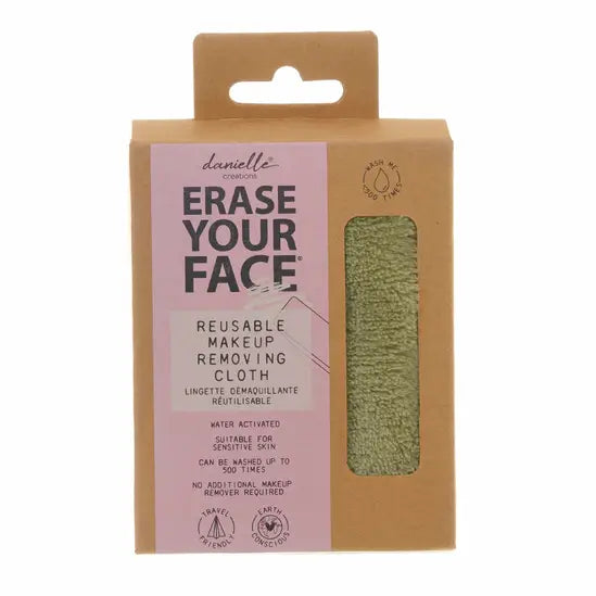 Danielle Creations Erase Your Face Makeup Removing Cloth - Green