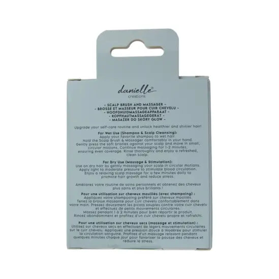 Danielle Creations Scalp Brush And Massager 2Pcs