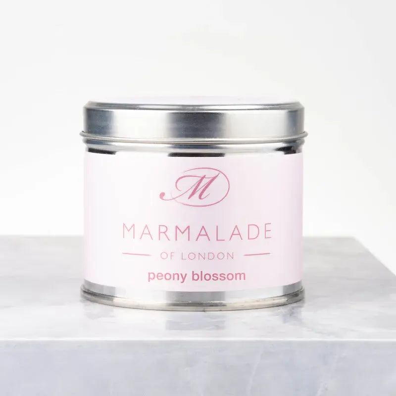 Marmalade Peony Blossom Tin Candle