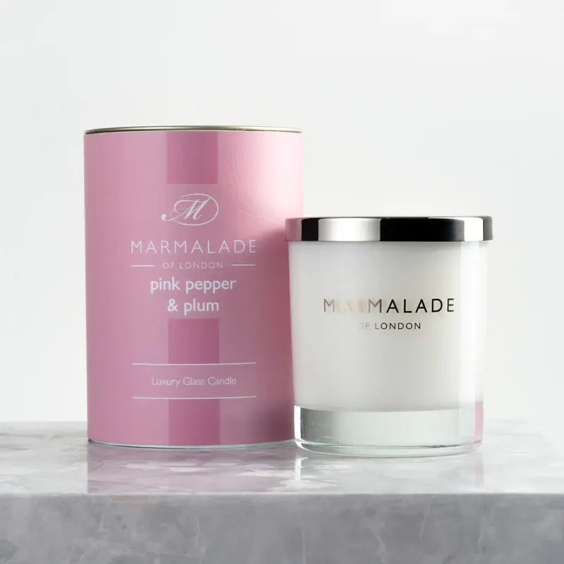 Marmalade Pink Pepper & Plum Boxed Candle