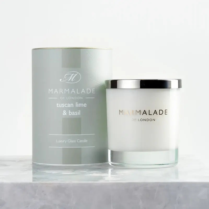 Marmalade Tuscan Lime & Basil Boxed Candle