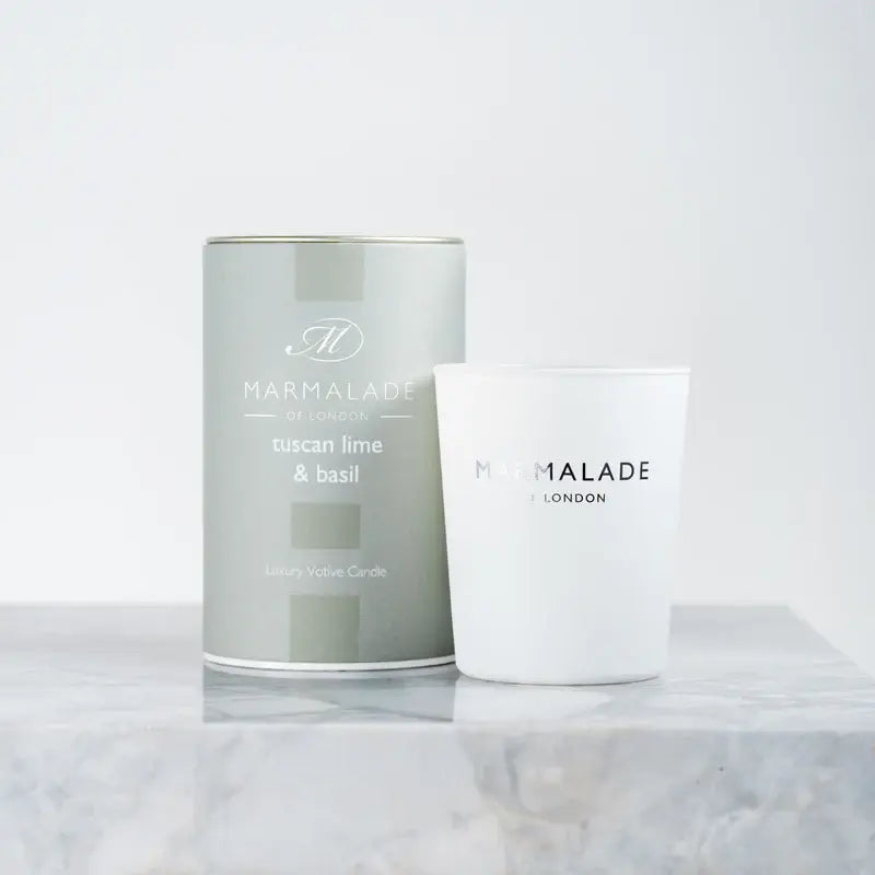 Marmalade Tuscan Lime & Basil Votive Candle