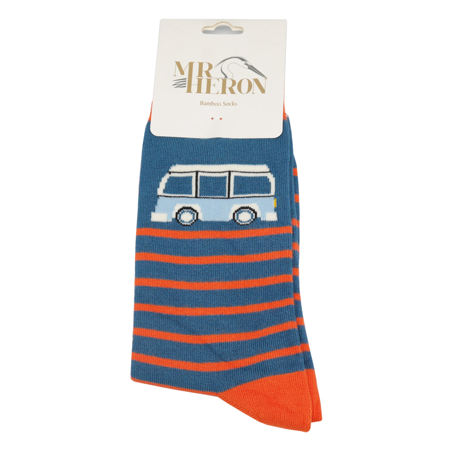 Mr Heron Camper Stripe Blue
