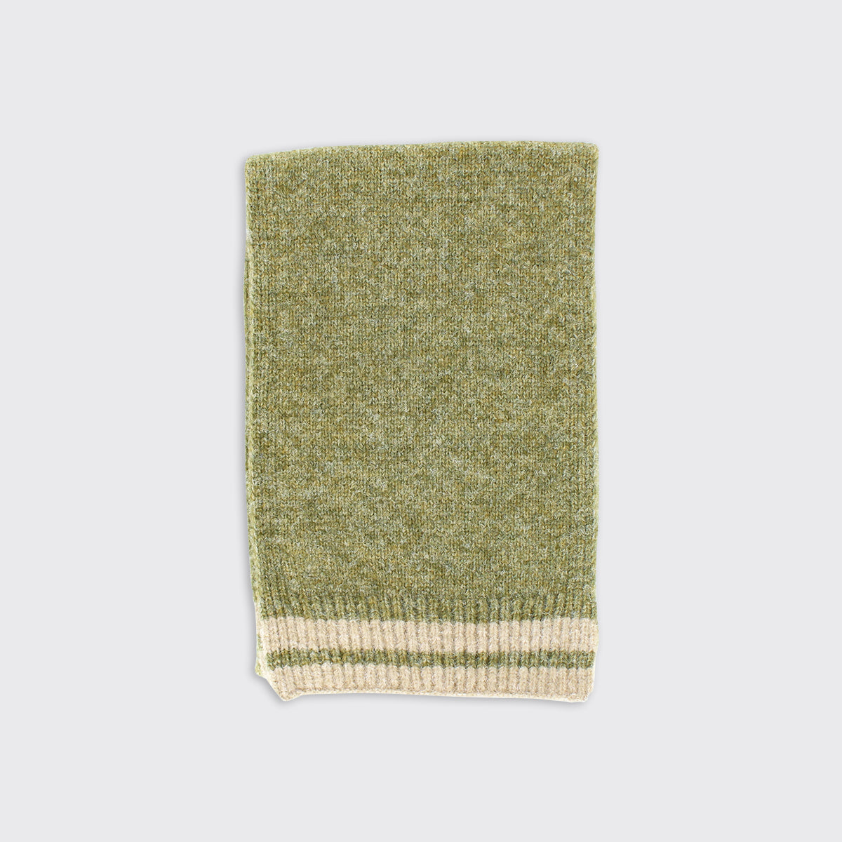 Millie Mae Mens Wool Blend Scarf- Moss Green
