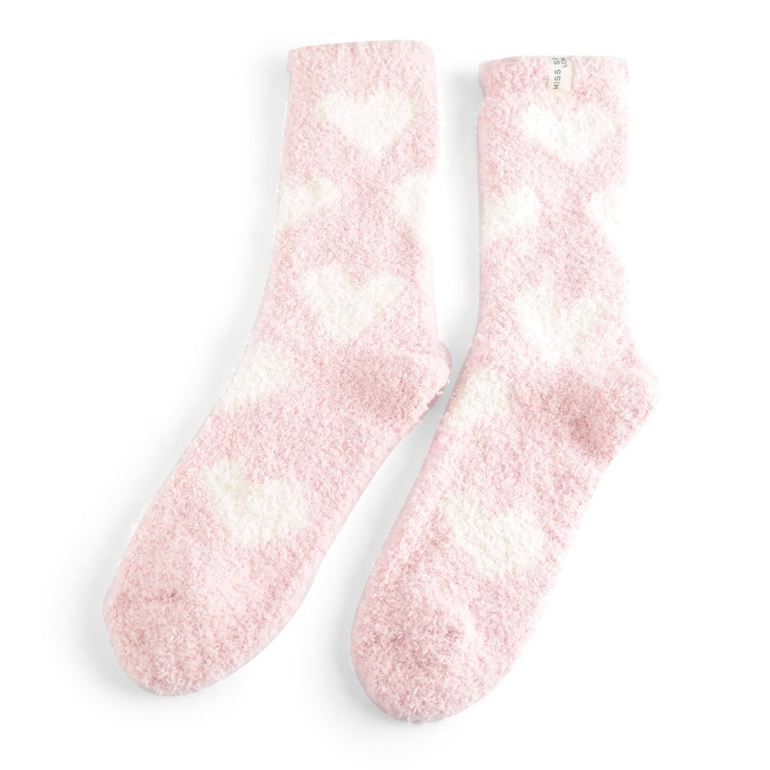 Miss Sparrow Fluffy Hearts Pink