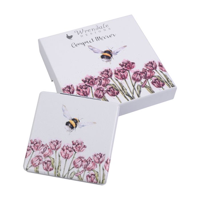 Wrendale Designs 'Flight of the Bumblebee' Bee Compact Mirror