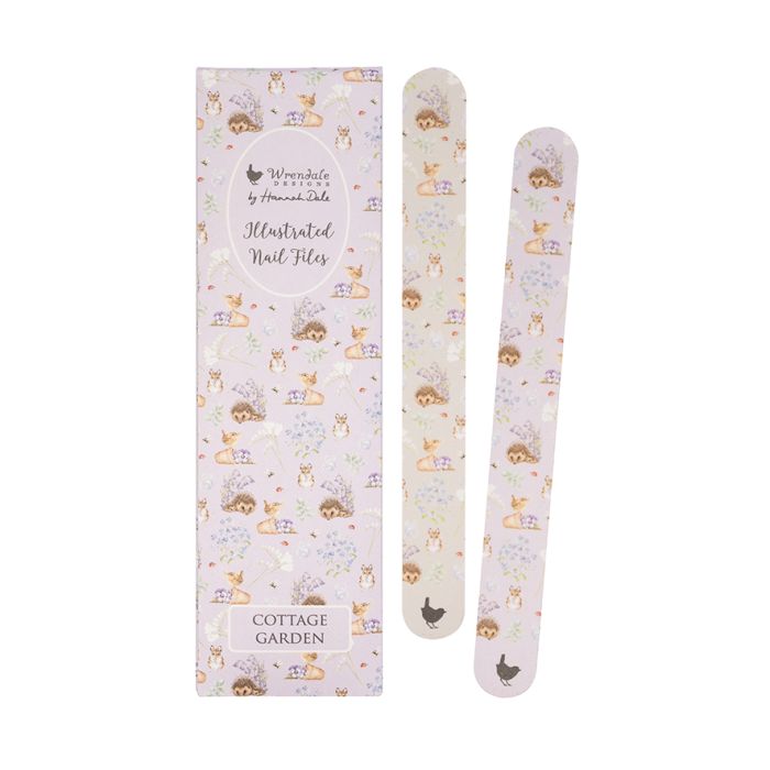 Wrendale Designs 'Cottage Garden' Hedgehog and Wren Nail File Set