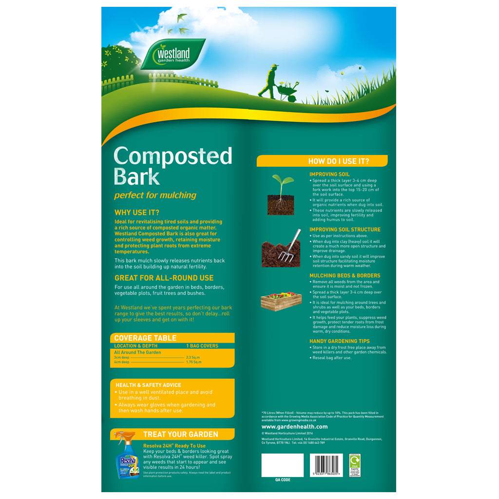 Westland Composted Bark 70 Litres