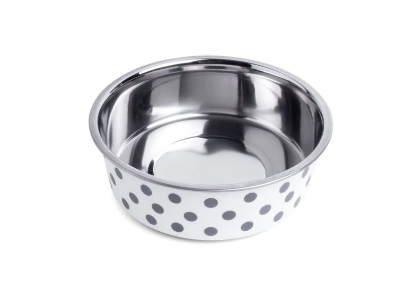 PetFace Bella Bowl Grey Spots 14cm
