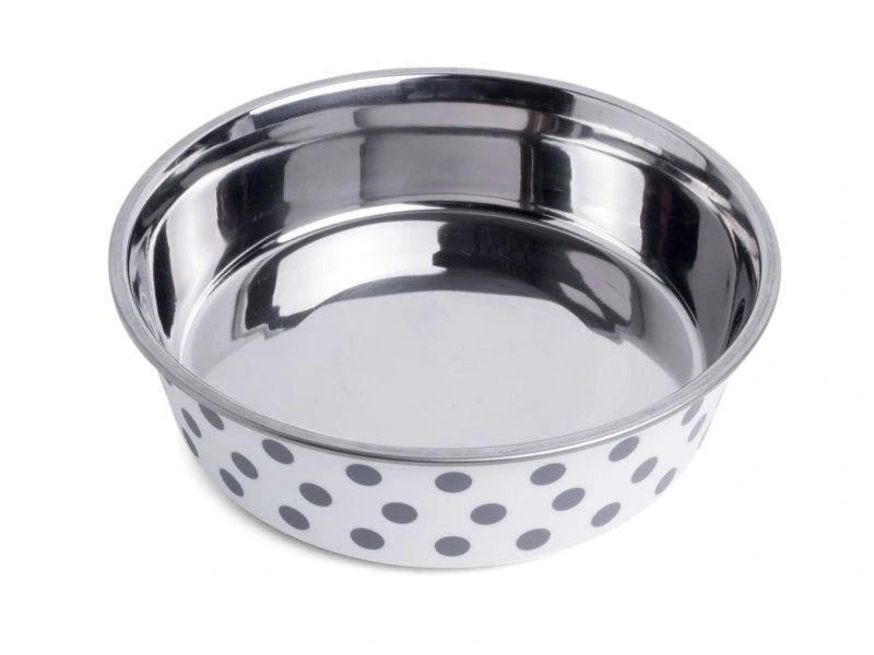 PetFace Bella Bowl Grey Spots 17cm