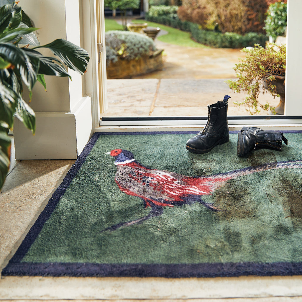 Hug Rug Pheasant Green 2 Washable Doormat