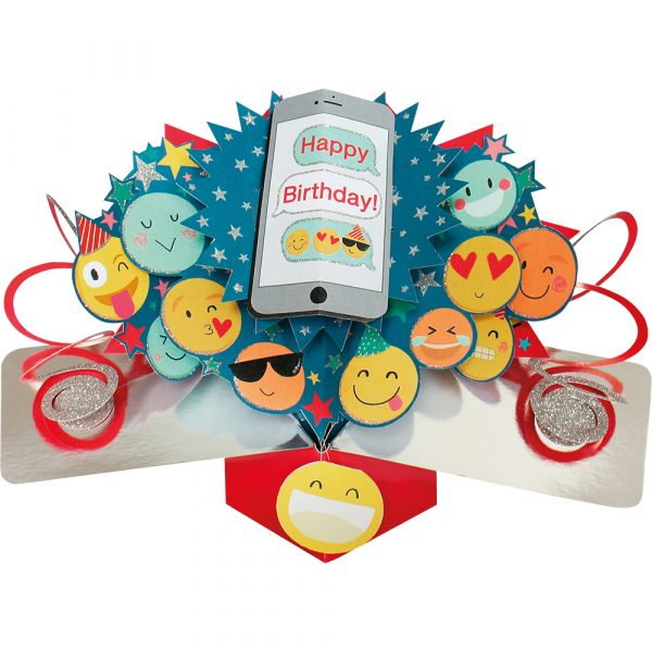 Suki 3D Pop Up Birthday Card – Emoji