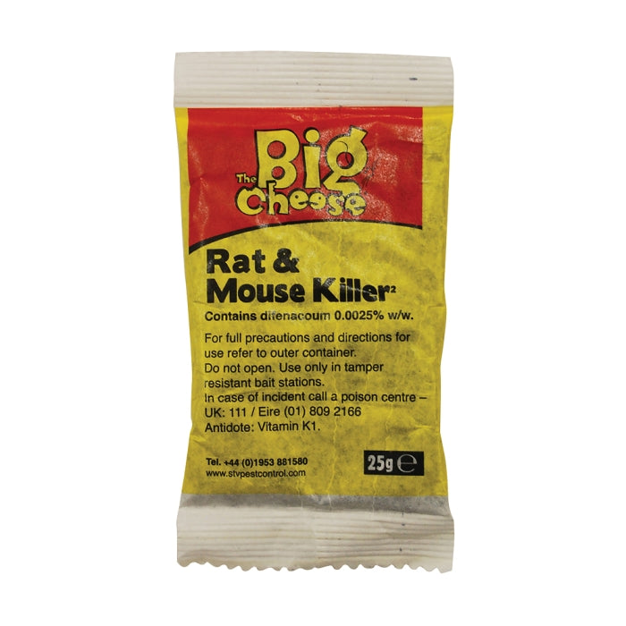 STV Rat & Mouse Killer Grain Bait Sachet - 25g x 6
