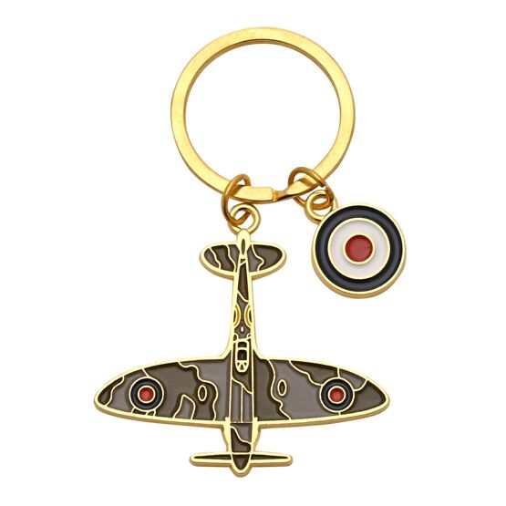 Harvey Makin RAF Enamel Keyring - Spitfire