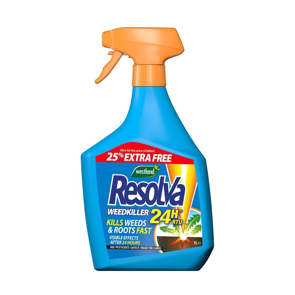 Resolva Weedkiller 24H Ready To Use + 25% Extra FREE