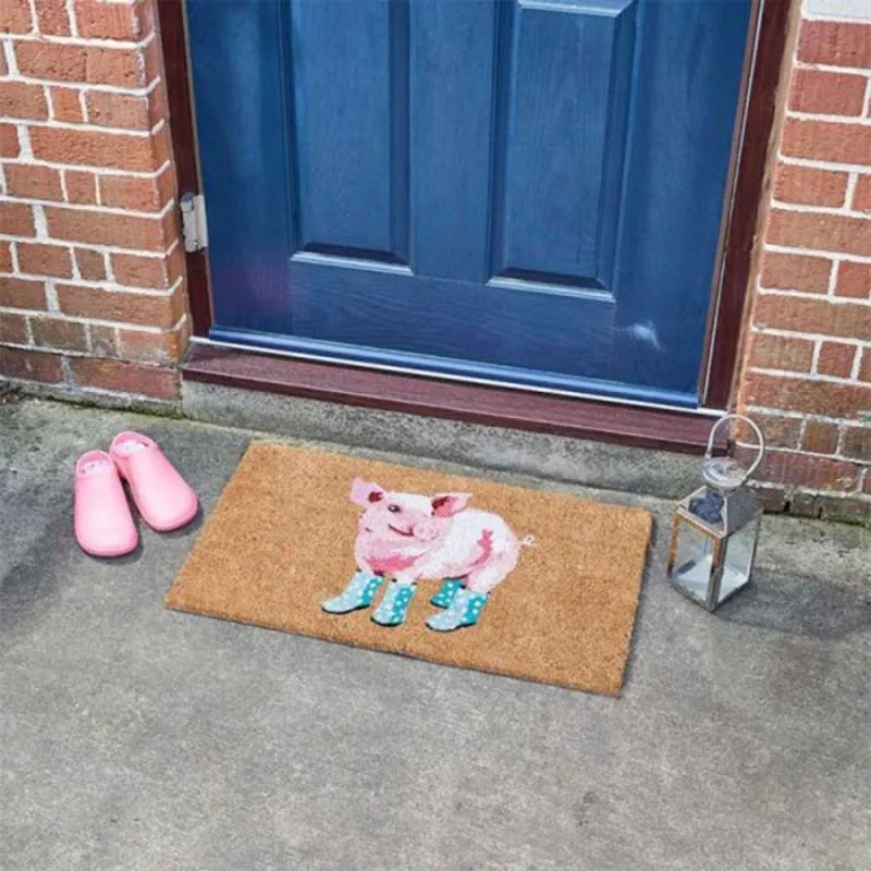 Smart Garden Decoir Mat Pig in Wellies 45 x 75 cm