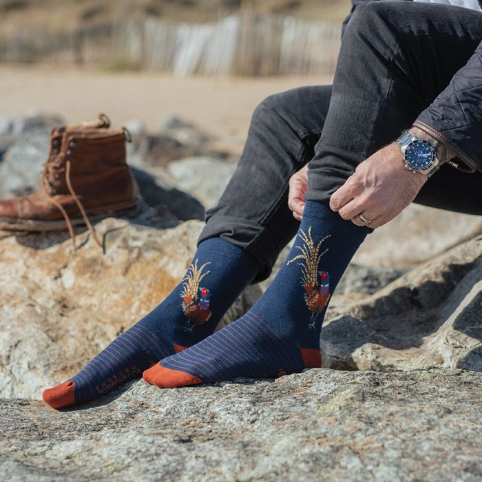 Wrendale Designs 'Ready for My Close Up' Pheasant Men's Socks