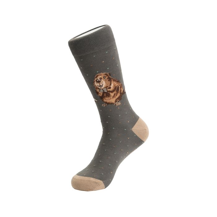 Wrendale Designs 'The Arborist' Beaver Men's Socks