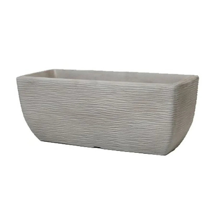 Stewart Plastics Cotswold Planter Trough Limestone Grey 60cm