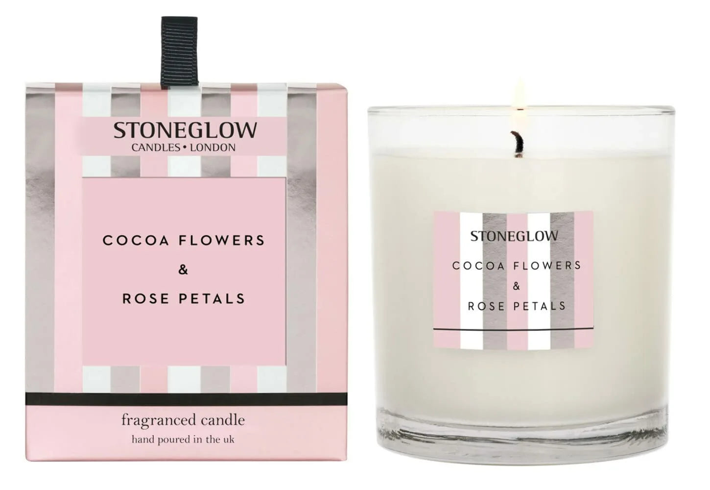 Stoneglow Jubilee Cocoa Flowers & Rose Petal Candle