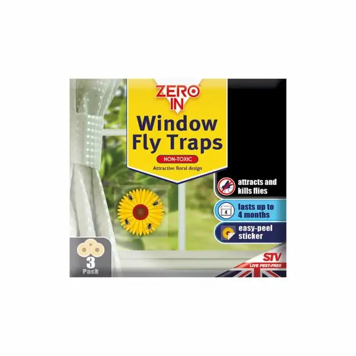 STV Window Fly Traps Window Sticker 3 Pack