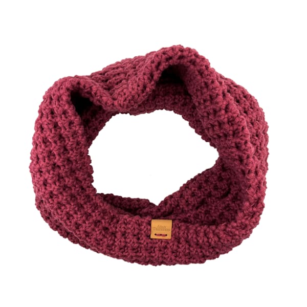 Aran Popcorn Neckwarmer Snood - Rose