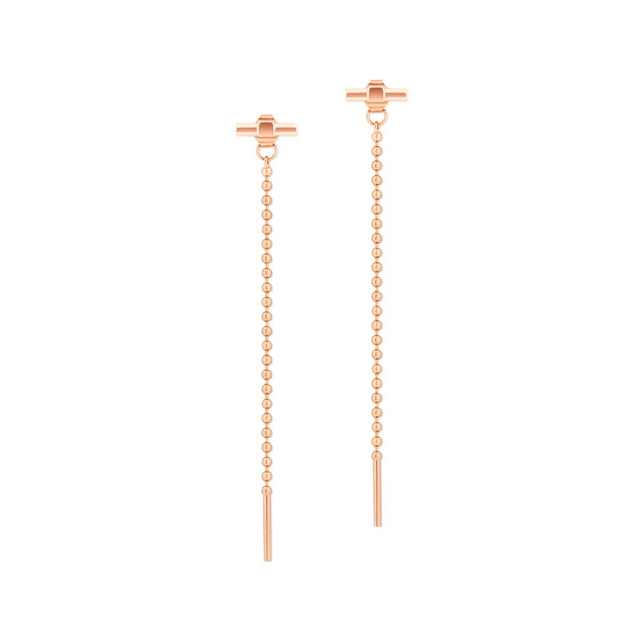 Tipperary Ball Chain Earrings Rose Gold